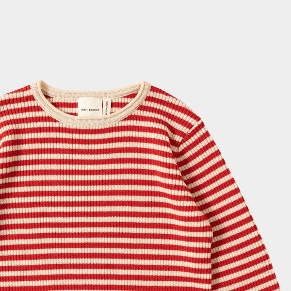 Classic Pullover Red/Cream