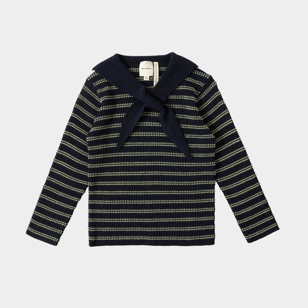 Collar Blouse Navy
