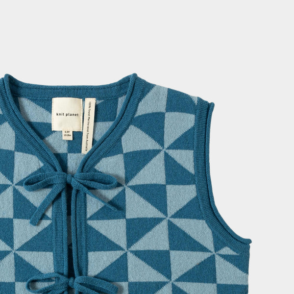 Pinwheel Vest Denim