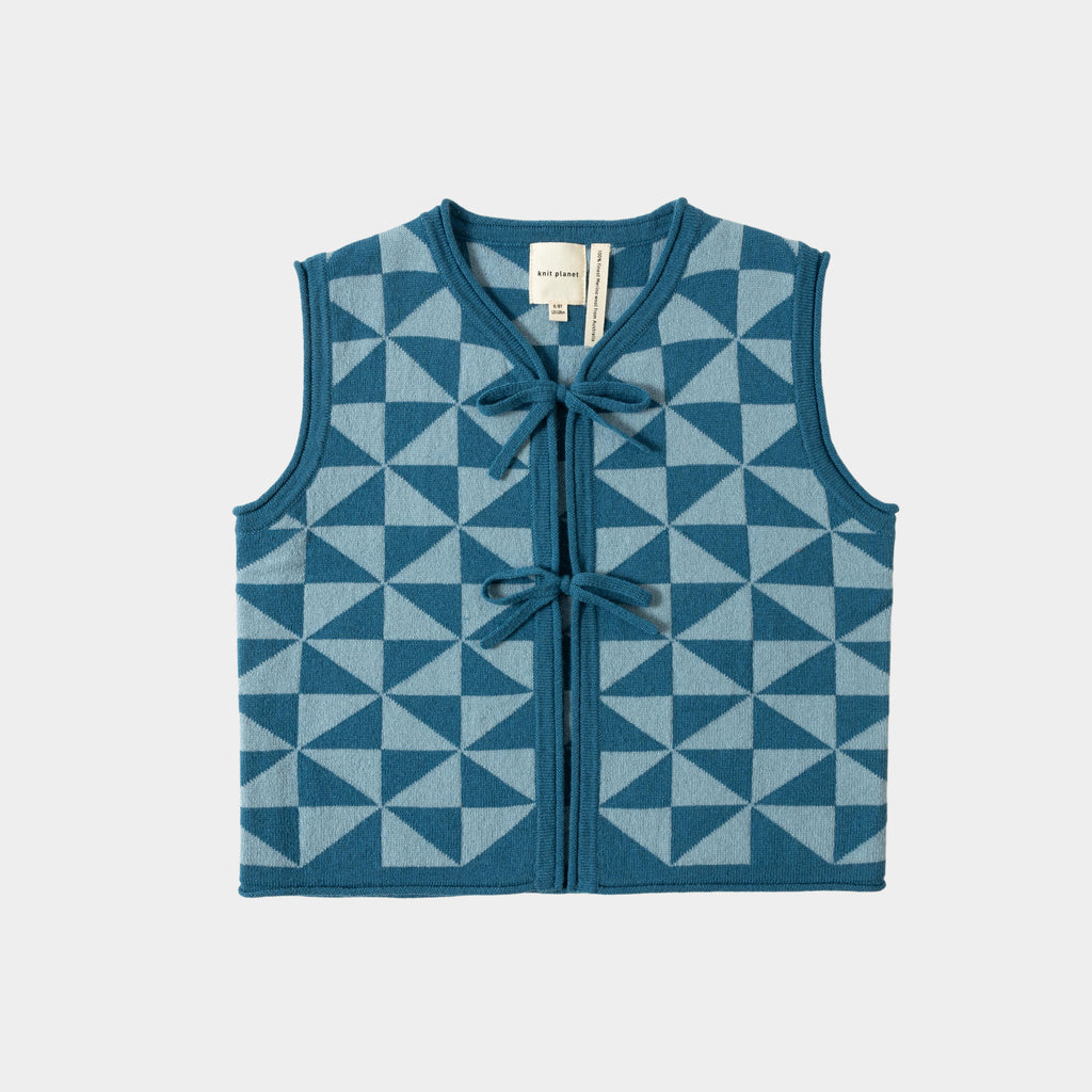 Pinwheel Vest Denim