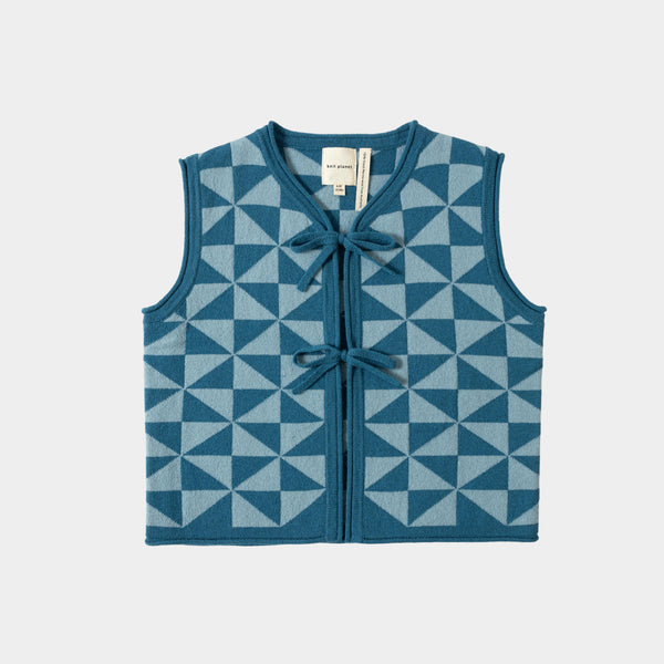 Pinwheel Vest Denim