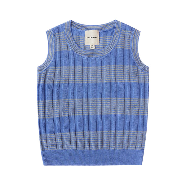 Ribbing Vest Cornflower