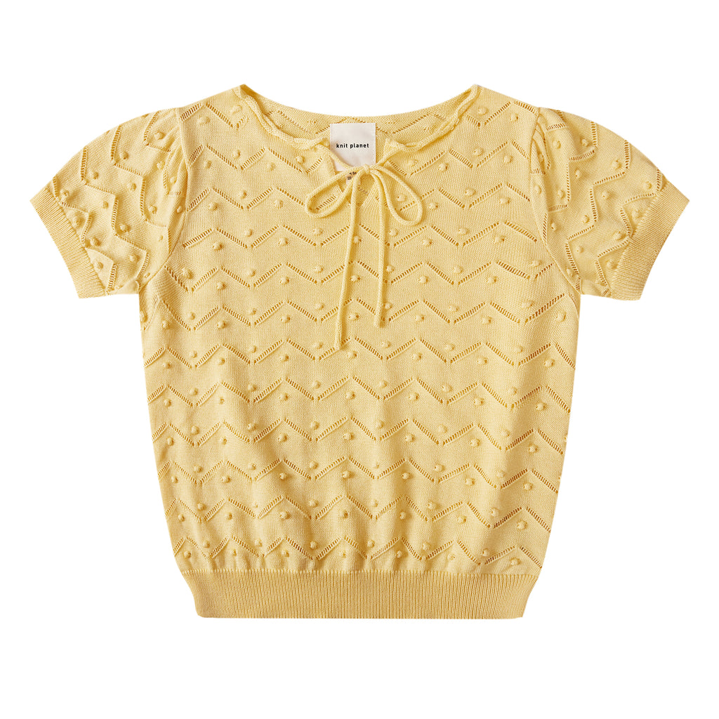 Seed Knit Cream Yellow