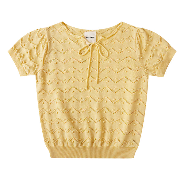 Seed Knit Cream Yellow