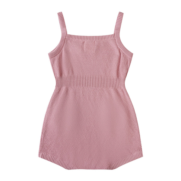 Scalloped Babysuit Pink