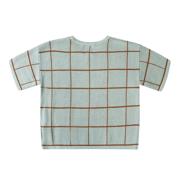 Squared Knit Beau Blue