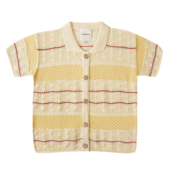 Pointelle Shirt Cream Yellow