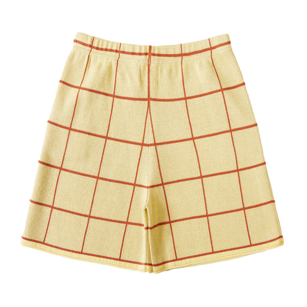 Squared Shorts Cream Yellow