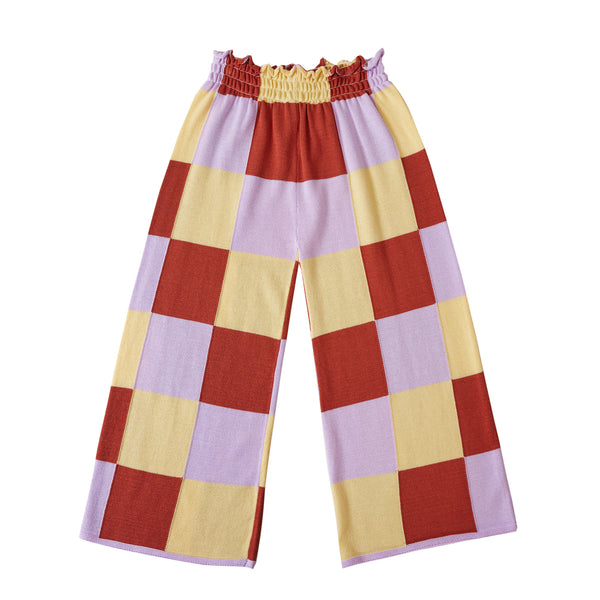 Patchwork Trousers Purple