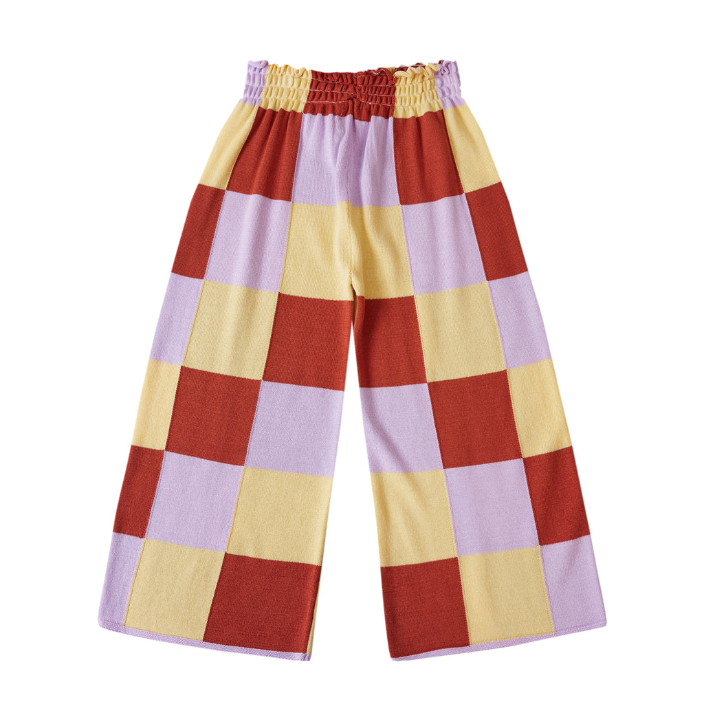 Patchwork Trousers Purple