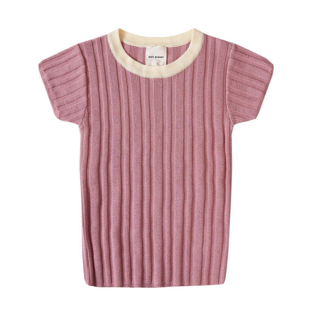 Ribbing T Pink