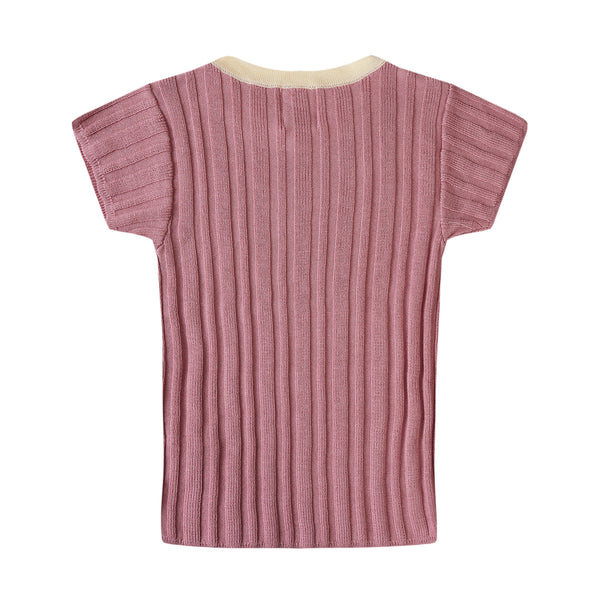Ribbing T Pink