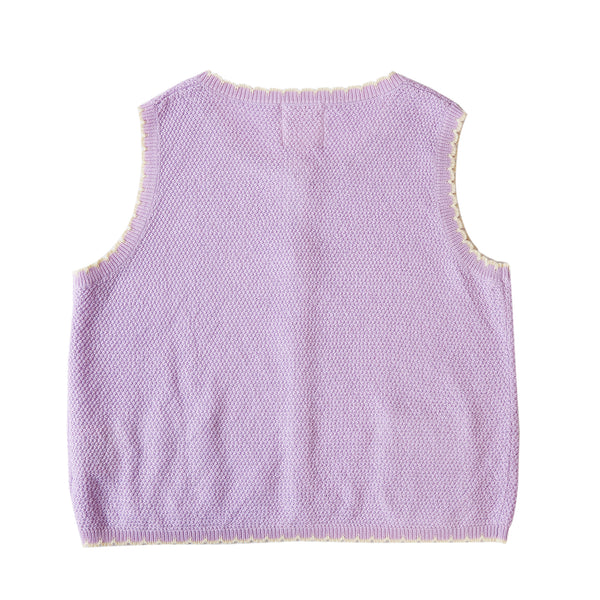 Scalloped Vest Purple