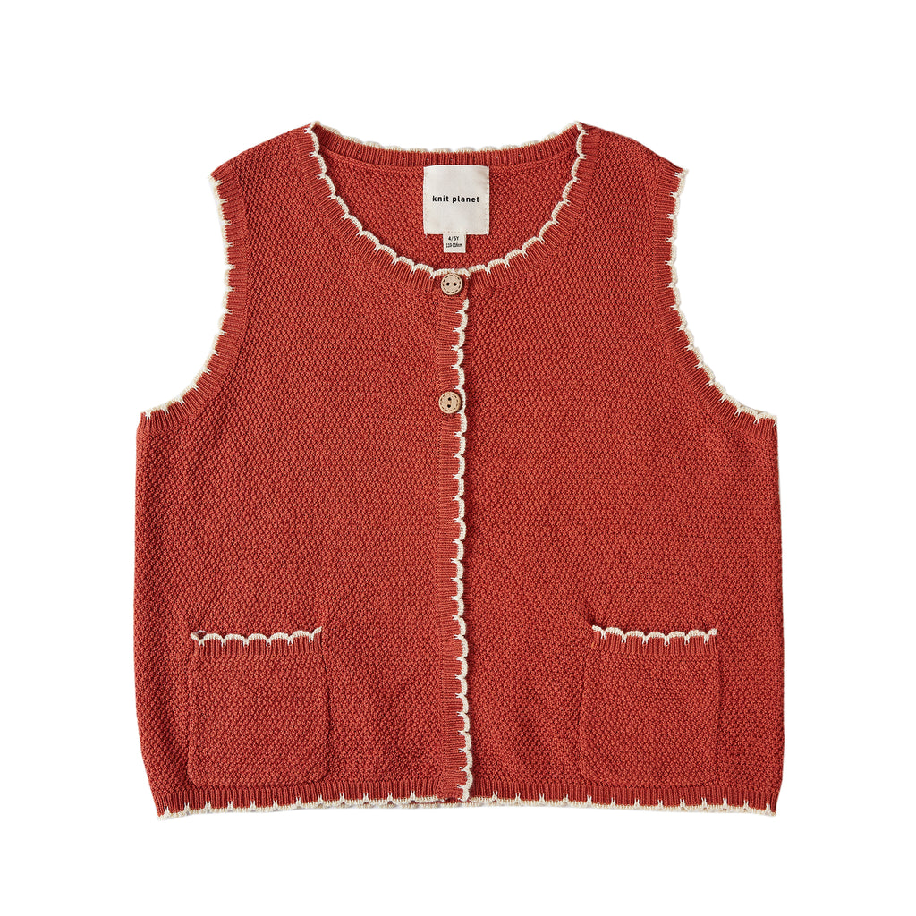 Scalloped Vest Marmalade