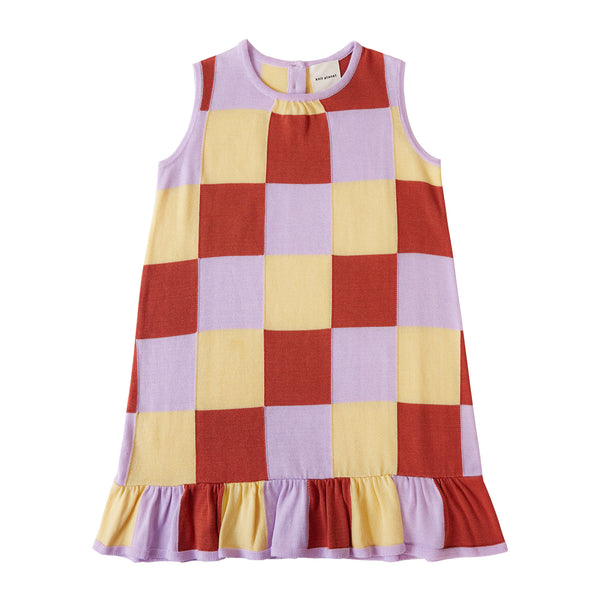 Patchwork Dress Purple