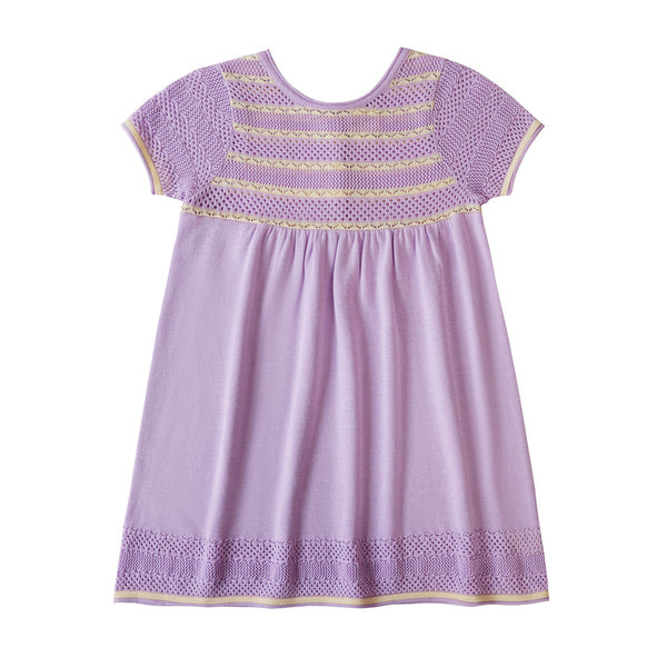 Textured Dress Purple