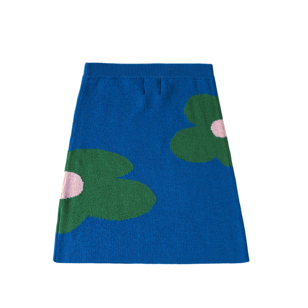Floral Skirt Blue
