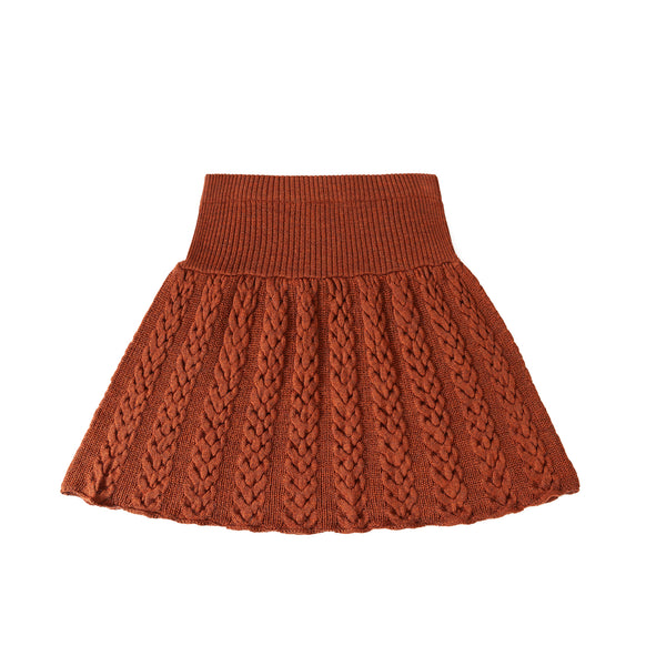 Cable Skirt Caramel