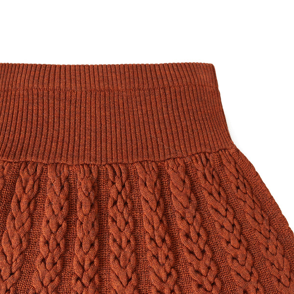 Cable Skirt Caramel
