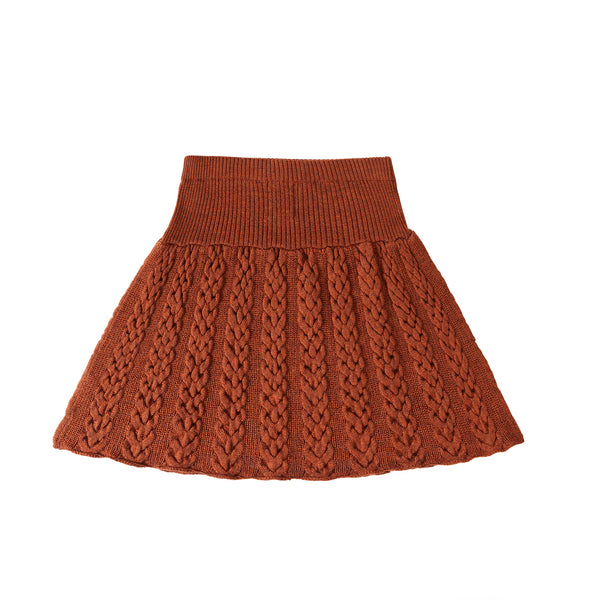 Cable Skirt Caramel
