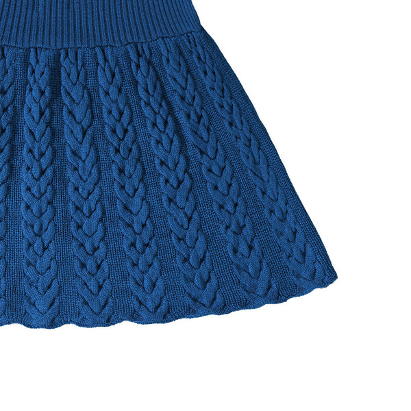 Cable Skirt Blue