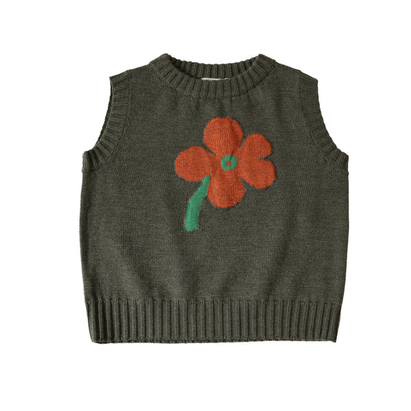Floret Vest Wood Green