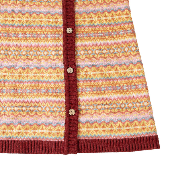 Fairisle Dress Berry/Fairisle
