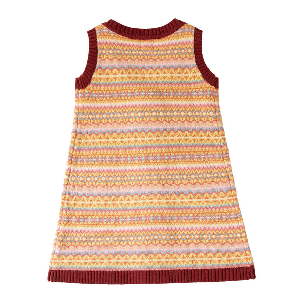 Fairisle Dress Berry/Fairisle