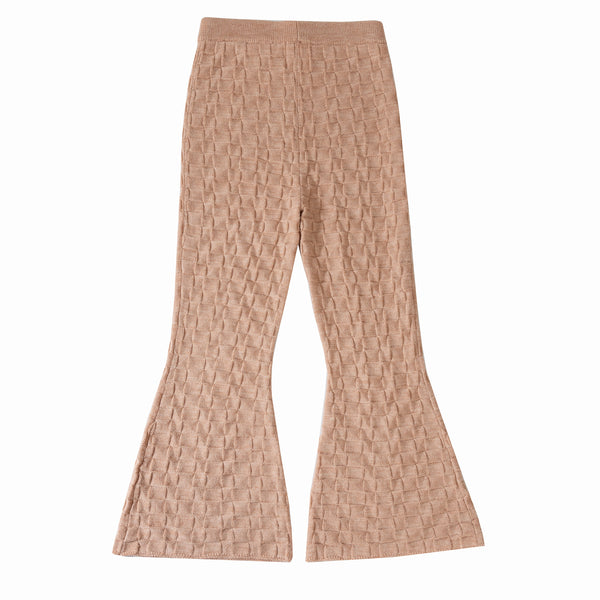 Checkered Trousers Pastel Orange