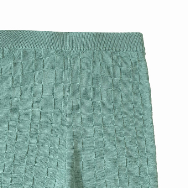 Checkered Trousers Pastel Green