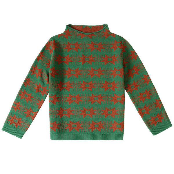 Star Jumper Green/Caramel