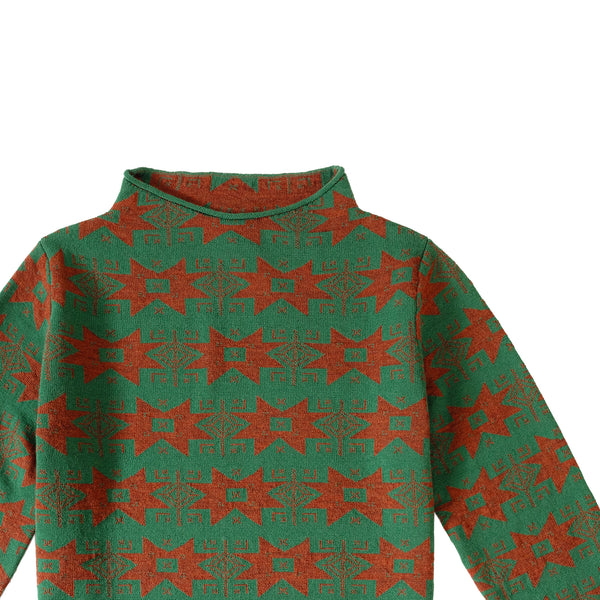 Star Jumper Green/Caramel