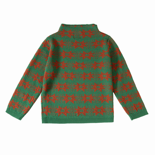 Star Jumper Green/Caramel