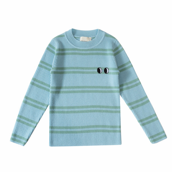 Comfy Knit Sky/Pastel Green