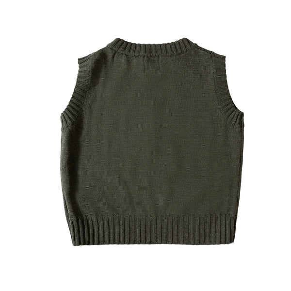 Floret Vest Wood Green