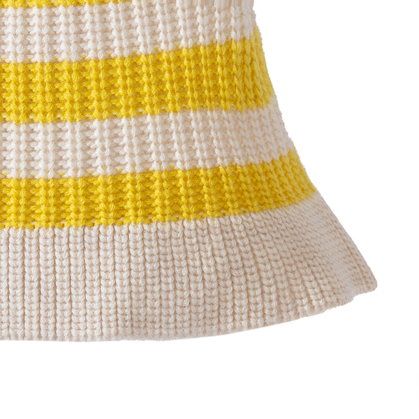 Stripe Hat Yellow/Cream