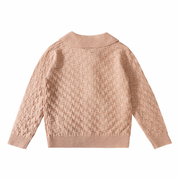 Collar Cardigan Pastel Orange