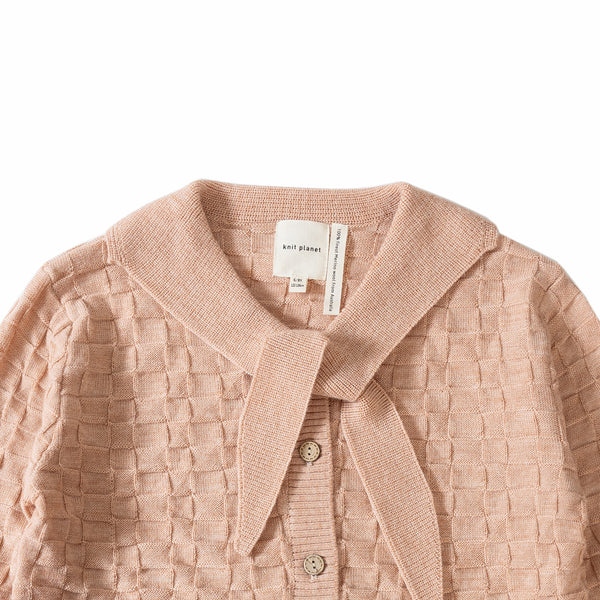 Collar Cardigan Pastel Orange