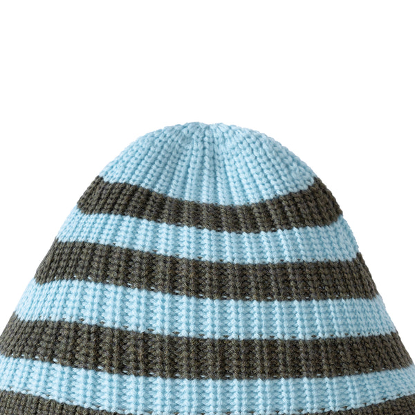Stripe Hat Sky/Wood Green