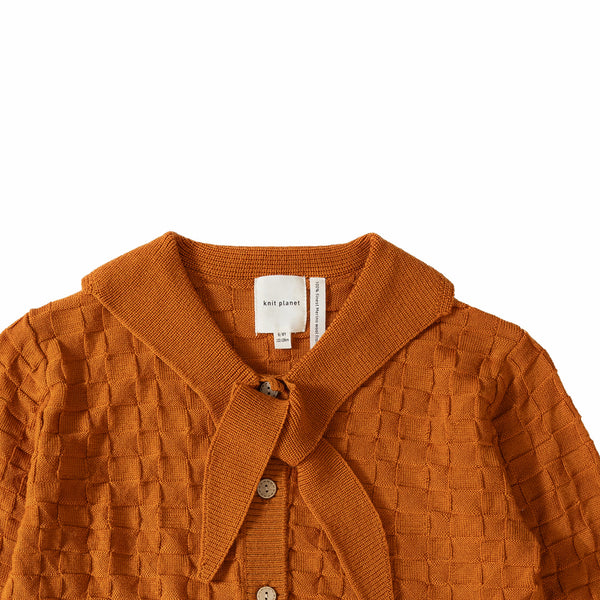 Collar Cardigan Gingerbread