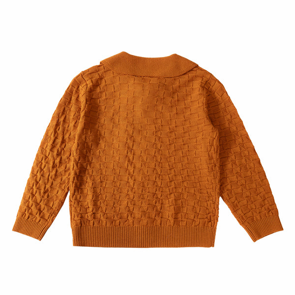 Collar Cardigan Gingerbread