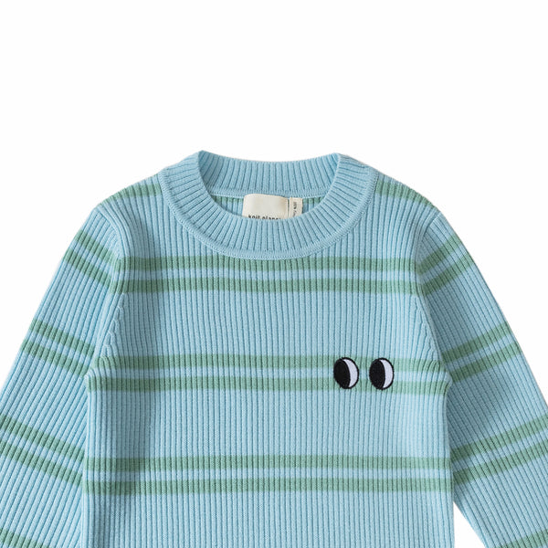 Comfy Knit Sky/Pastel Green