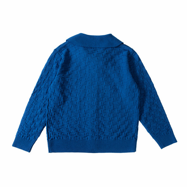 Collar Cardigan Blue