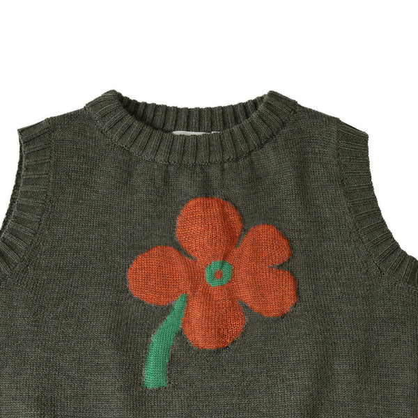 Floret Vest Wood Green