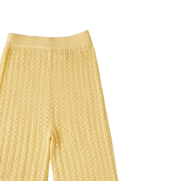 Relaxed Trousers Cream Yellow