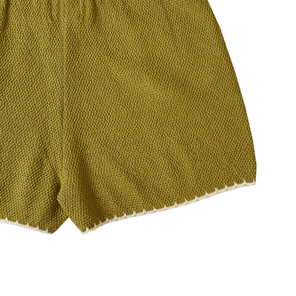 Scalloped Shorts Olive