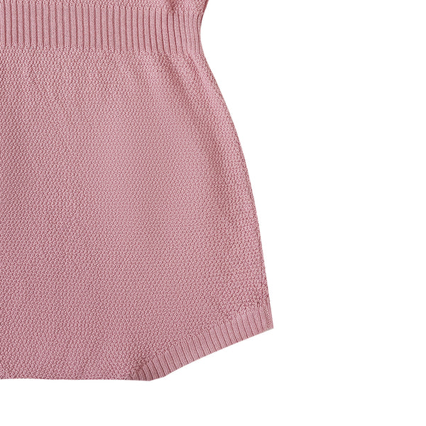 Scalloped Babysuit Pink