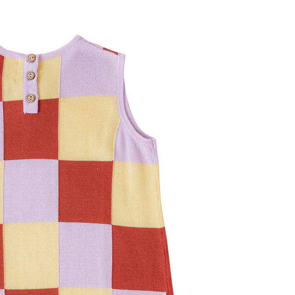 Patchwork Dress Purple