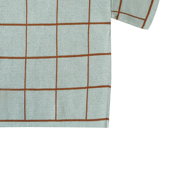 Squared Knit Beau Blue