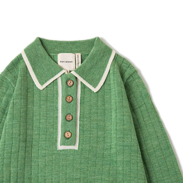 Ribbing Blouse Green